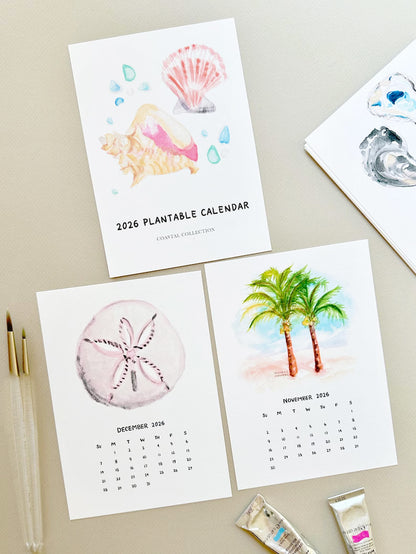 ✨New Arrivals 49% OFF Today🌱2026 Plantable Seed Calendar – Ocean Art, Real Blooms