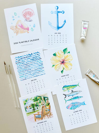 ✨New Arrivals 49% OFF Today🌱2026 Plantable Seed Calendar – Ocean Art, Real Blooms